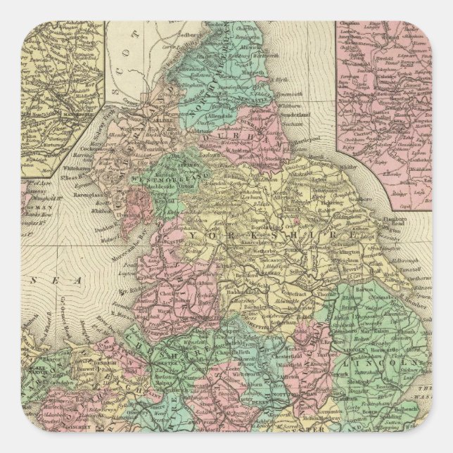 Sticker Carré Angleterre 6 (Devant)