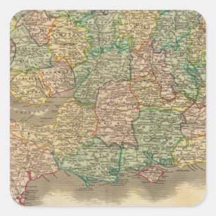 Sticker Carré Angleterre, sud