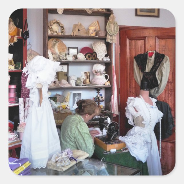 STICKER CARRÉ ANGLETERRE VICTORIENNE (Devant)