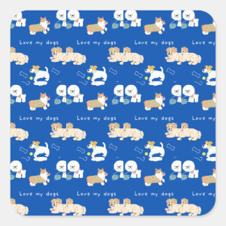 Sticker Carré animal