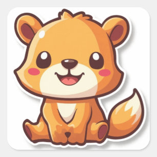 Sticker Carré Animal mûr