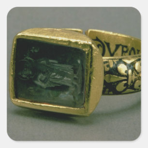 Sticker Carré Anneau de sceau du Roi Louis IX de la France (St