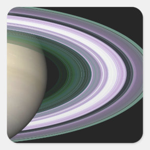Sticker Carré Anneaux de Saturne
