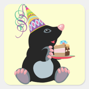 Sticker Carré anniversaire