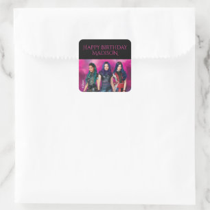 Sticker Carré Anniversaire de Disney Descendants