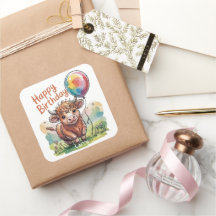 Anniversaire de la vache Highland