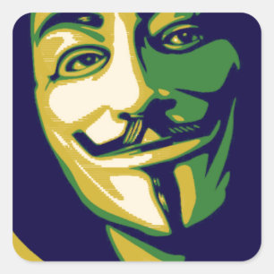 Sticker Carré Anonymous Brésil