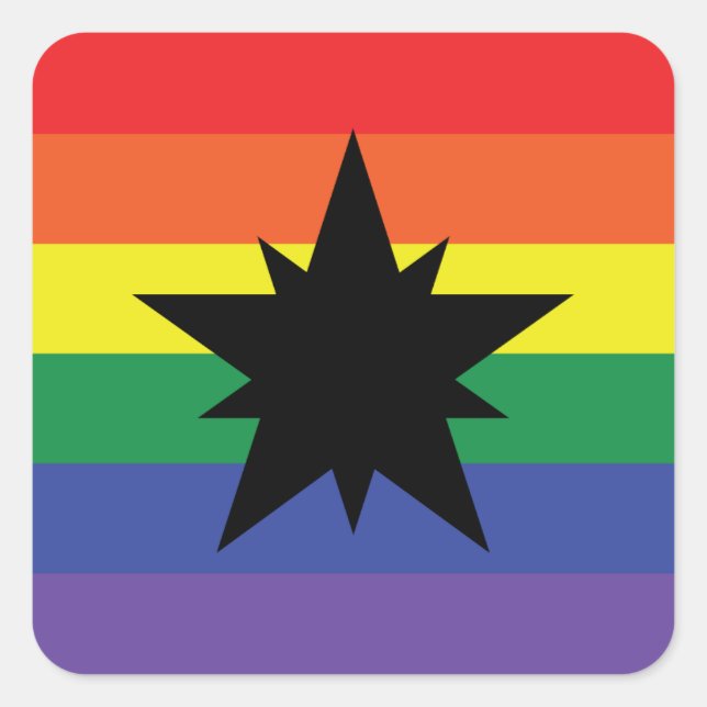 Sticker Carré Ansteorra Pride (Devant)
