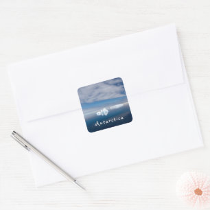 Sticker Carré Antarctique paysage photo de glace flottante avec