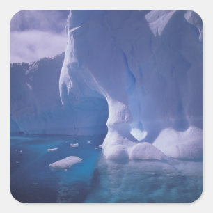 Sticker Carré Antarctique. Paysages glaciaires antarctiques 3