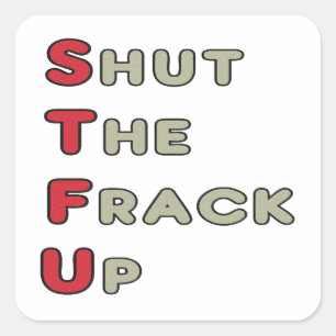 Sticker Carré Anti Fracking