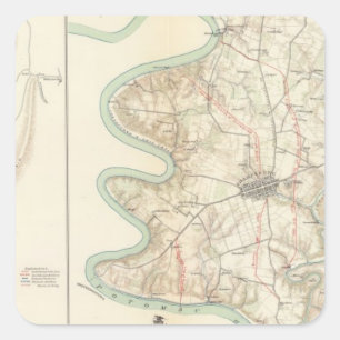 Sticker Carré Antietam, le ferry du harpiste, Sharpsburg