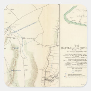 Sticker Carré Antietam, Suffolk, Gettysburg