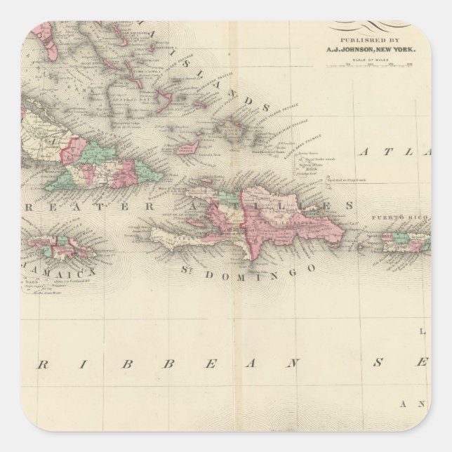 Sticker Carré Antilles 3 (Devant)