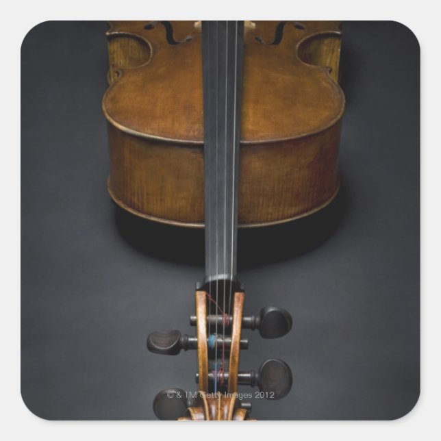 Sticker Carré Antique Cello (Devant)