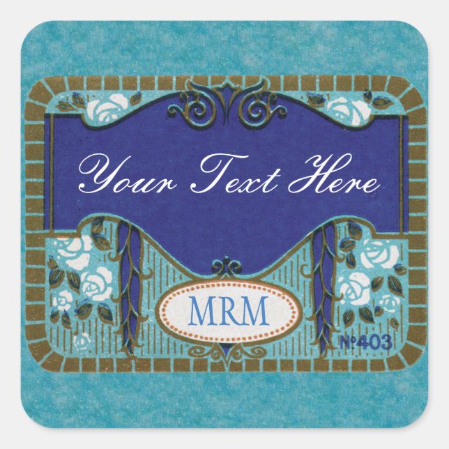 Sticker Carré Antique Français Lavender Soap Blair (Devant)