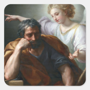 Sticker Carré Anton Raphael Mengs Le rêve de Saint Joseph
