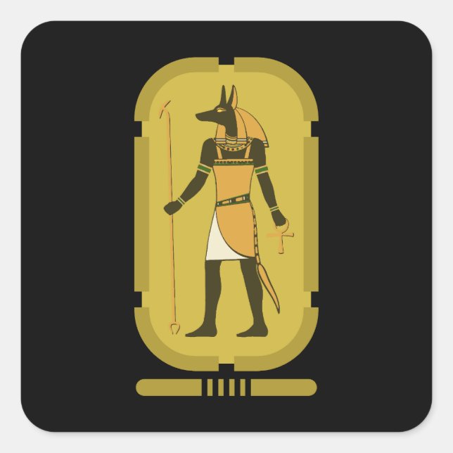 Sticker Carré Anubis (Devant)