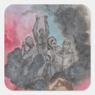 Sticker Carré Anxiété