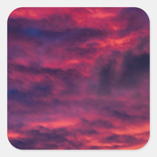 Sticker Carré août rouge (Devant)