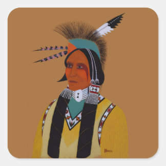 Sticker Carré Apache Ben