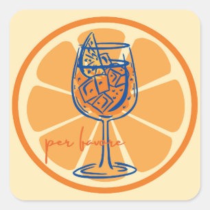 Sticker Carré Aperol Par Faveur