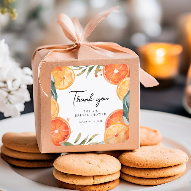 Sticker Carré Aperol Spritz Aquarelle Enterrement de Vie de Jeun (Créateur téléchargé)