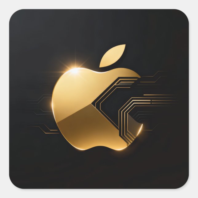 Sticker Carré Apfel der Götter Frucht des Wissens  (Devant)