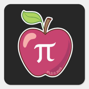 Sticker Carré Apple Pi