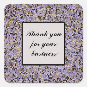Sticker Carré Appréciation des clients de Merci Business Mosaic