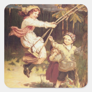 Sticker Carré Après école