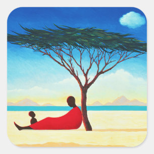 Sticker Carré Après-midi 1994 de Turkana