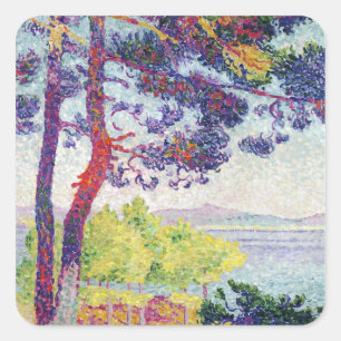 Sticker Carré Après-midi à Pardigon, Var, 1907