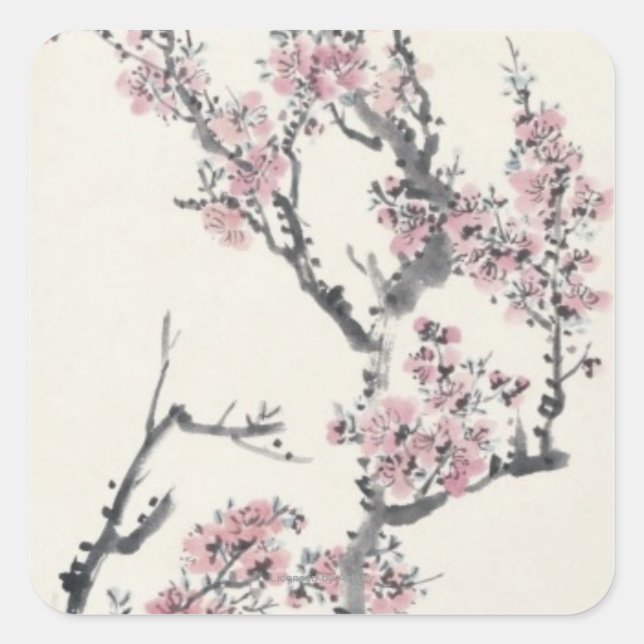 Sticker Carré Apricot (Devant)