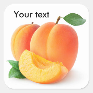 Sticker Carré Apricots frais