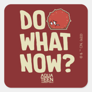Sticker Carré Aqua Teen Hunger Force Meatwad "Do What Now?"