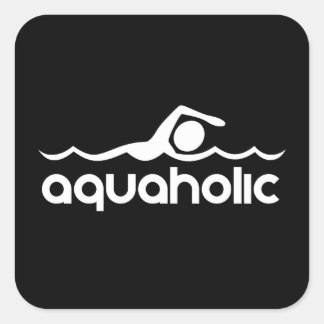 Sticker Carré Aquaholic