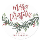 Aquarelle de Noël Joyeux Script