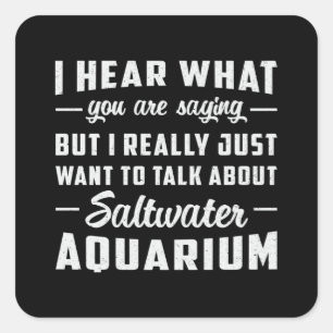 Sticker Carré Aquarium aquatique Aquarium Aquarium Aquatique Poi