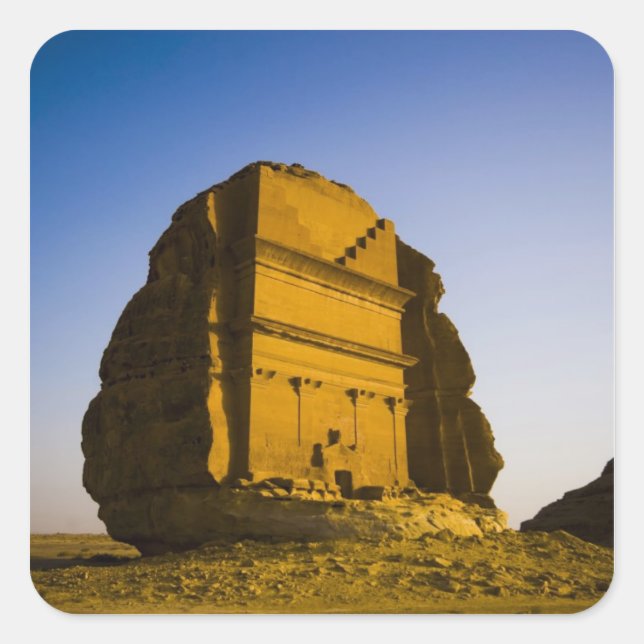 Sticker Carré Arabie Saoudite, site de Madain Saleh, ancienne 4 (Devant)