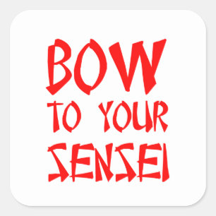 Sticker Carré Arc à votre Sensei