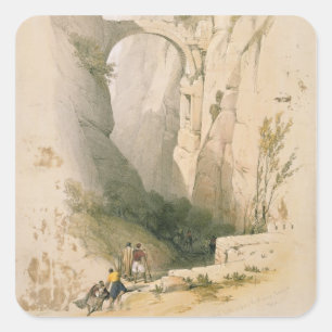 Sticker Carré Arc de Triomphe traversant la Ravine menant à Piot