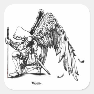 Sticker Carré ArchAngel guerrier