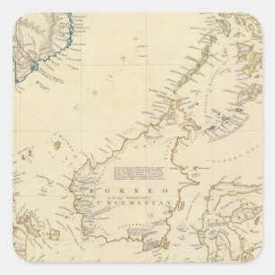 Sticker Carré Archipel malais