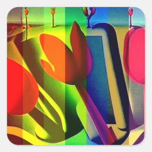 Sticker Carré Arcobaleno 128