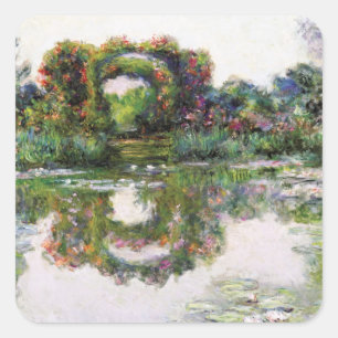 Sticker Carré Arcs vintages Giverny Claude Monet