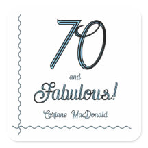 Arctic Blue Seventy and Fabulous 70th Birthday