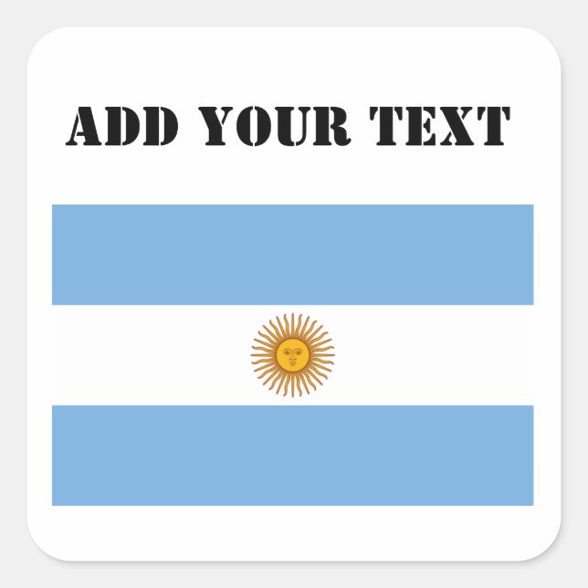 Sticker Carré Argentine Coupe du monde de football 2022 (Devant)