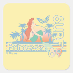 Sticker Carré Ariel Surf Princess 89 Coucher de soleil tropical
