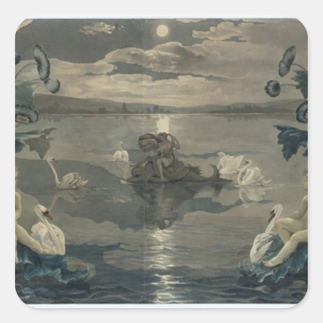 Sticker Carré Arion's Sea Journey, 1809 (Devant)